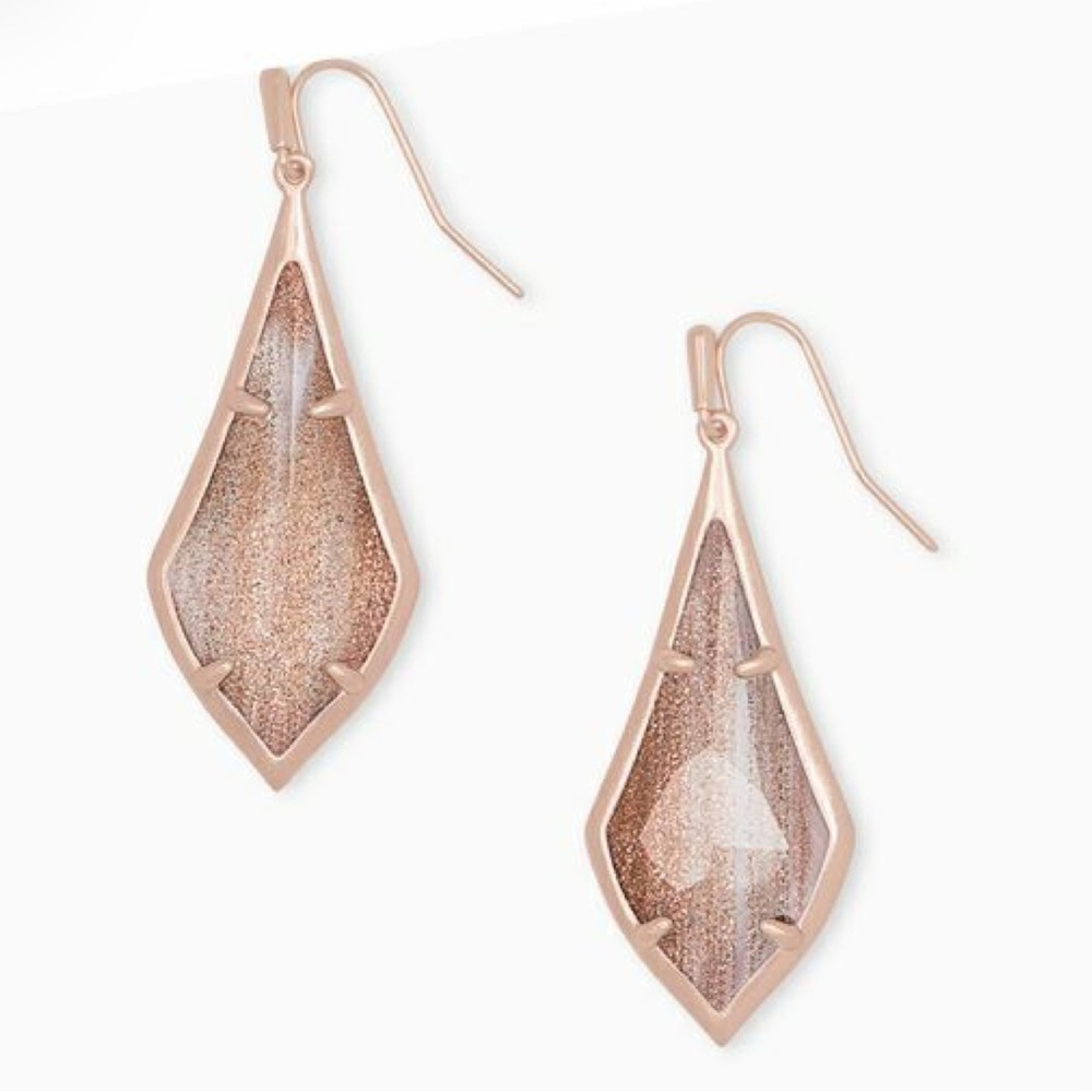 Kendra Scott Olivia Rose Gold Drop Earrings